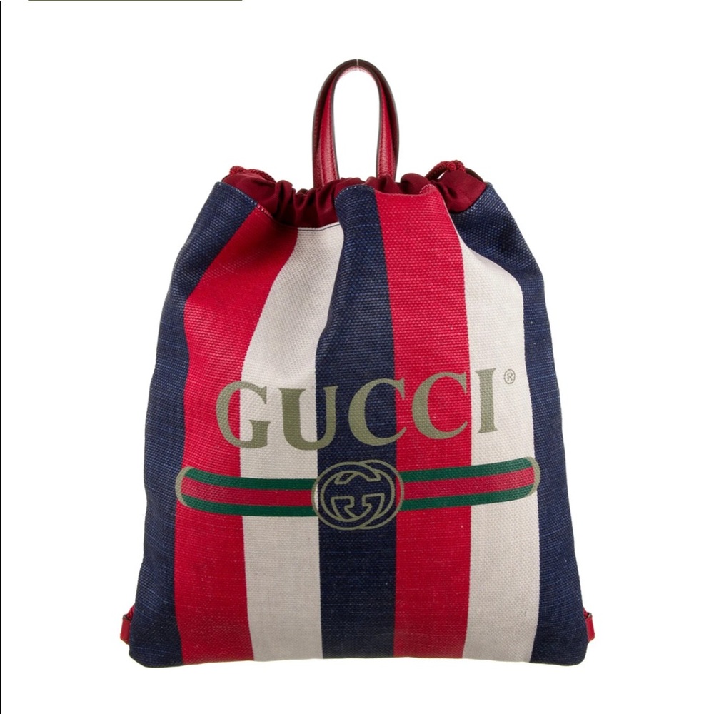Gucci Sylvie Stripe Backpack 2018 Collection